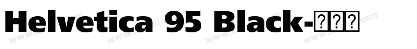 Helvetica 95 Black字体转换
